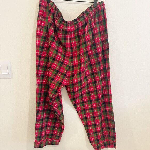 Disney Store Women Pajama Bottoms 3X Plaid Flann Red Holiday Minnie Mouse - Picture 7 of 10